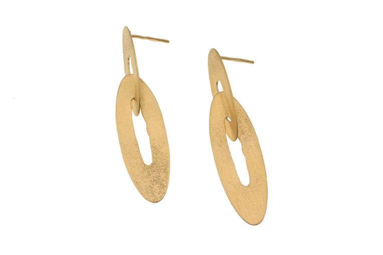 Double Loop Earrings, YGP