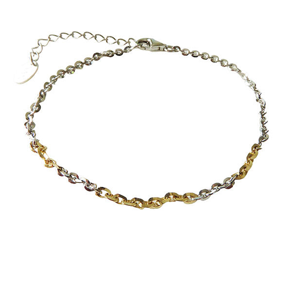 2 Tone Silver Gold Bracelet