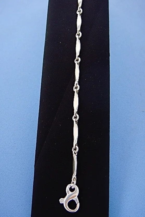 Silver Long and Small Link Bracelet