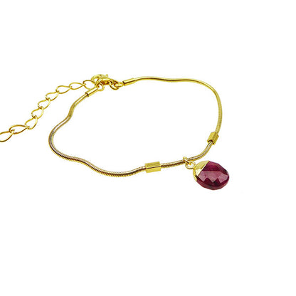 Gemstone Drop Necklace