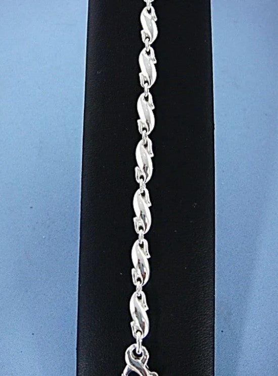 Silver S Link Bracelet