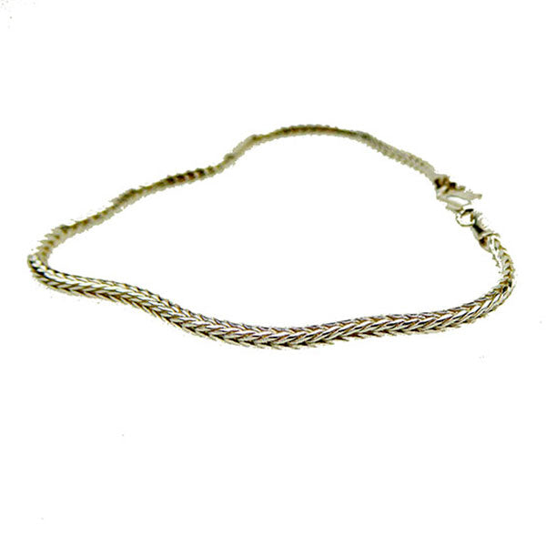 Mens 2.8mm Silver Foxtail Chain