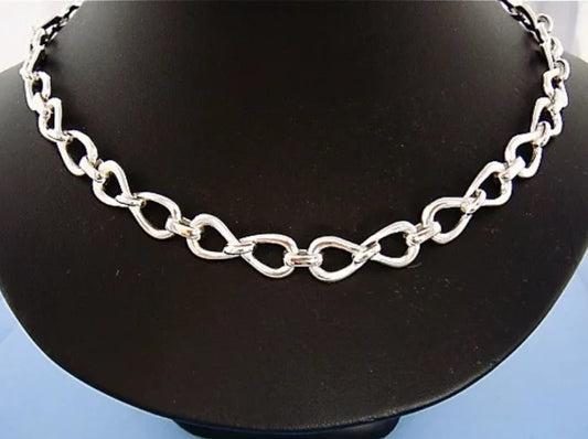 Silver Infinity Link Necklace