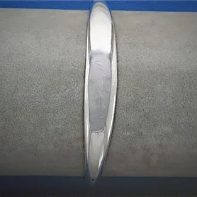 Silver Medium Wide Top Bangle