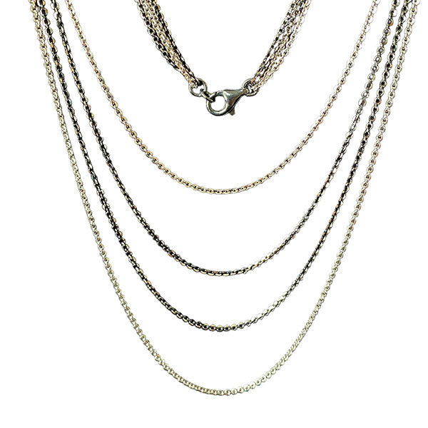 4 Strand Multiway Necklace, Silver