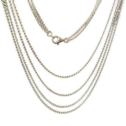 4 Strand Multiway Necklace, Silver