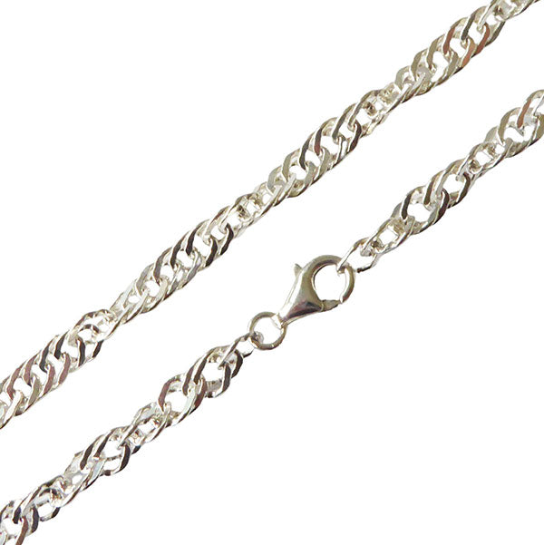 Flat Twist Bracelet, Silver