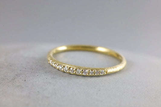 9ct Gold Diamond Set Band