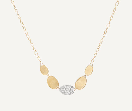 Lunaria Gold Diamond Necklace by Marco Bicego