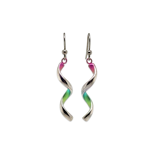 Titanium Spiral Twist Drops - Rainbow