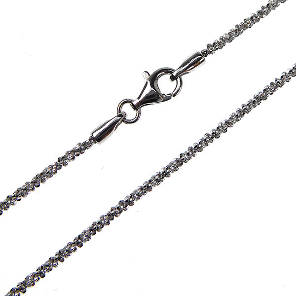 Fine Diamond Cut Chain, Silver