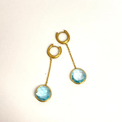 Jaipur Blue Drop Earrings by Marco Bicego