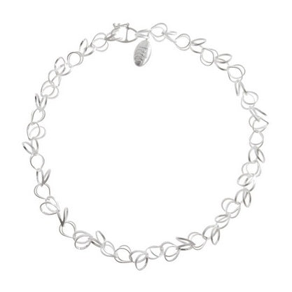 Silver Twin Open Link Necklace