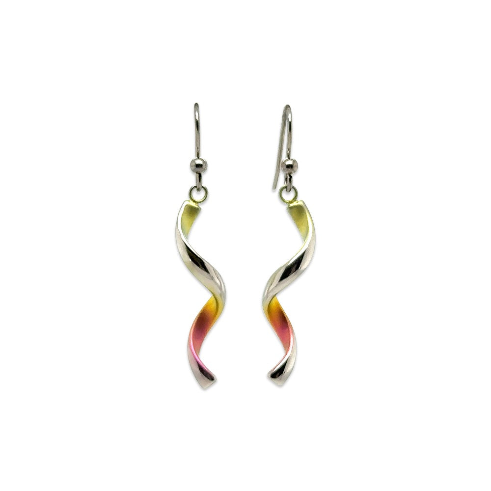 Titanium Spiral Twist Drops - Yellow Mix