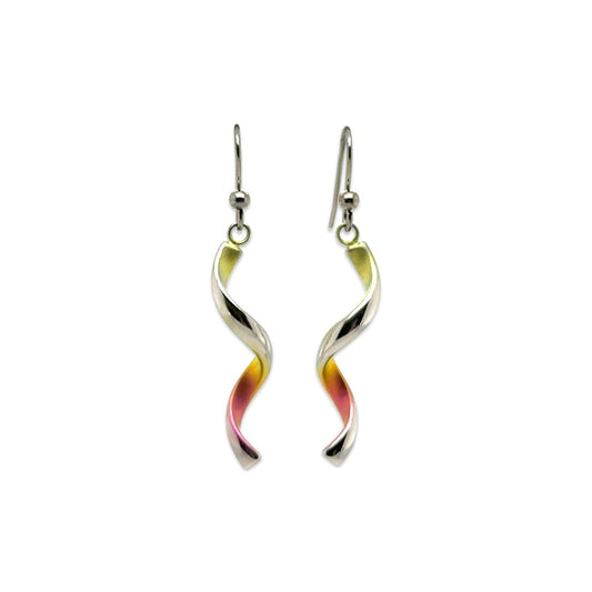 Titanium Spiral Twist Drops - Yellow Mix