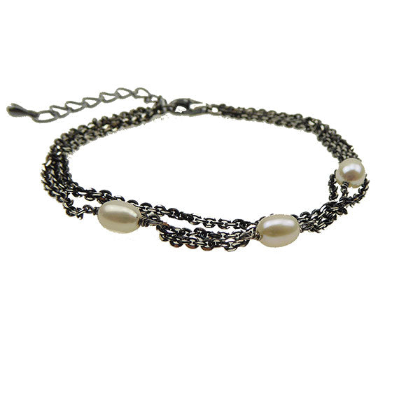 Pearl Bracelet, Silver