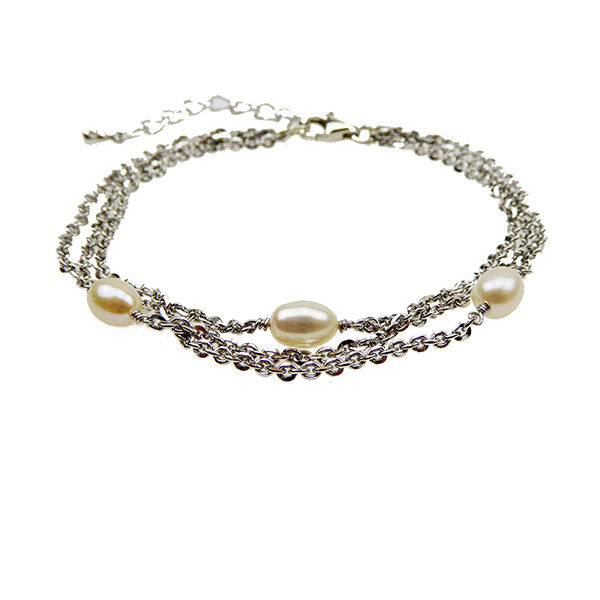 Pearl Bracelet, Silver