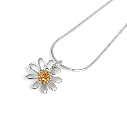 Silver Medium Daisy Pendant