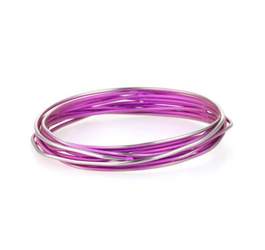 Titanium Chaos Bangle - Pink/Purple Tones