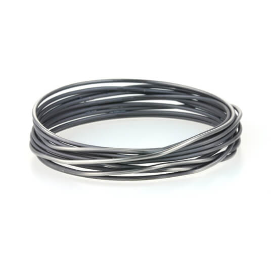 Titanium Chaos Bangle - Natural Tones