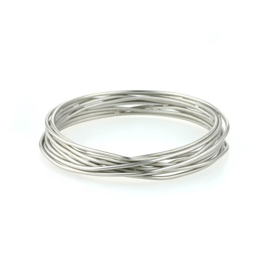 Titanium Chaos Bangle - Natural Tones